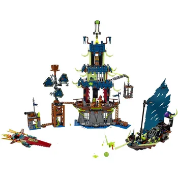 

1069pcs City of Stiix Ghost Boat Speedboat Building Blocks Compatible lepining Ninjagoes Toys for Children Christmas Gift DIY