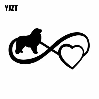 

YJZT 16.9X8.6CM Dog Boxer Great Pyrenees Vinyl Decal Window Bumper Car Sticker Decor Black/Silver C24-1173