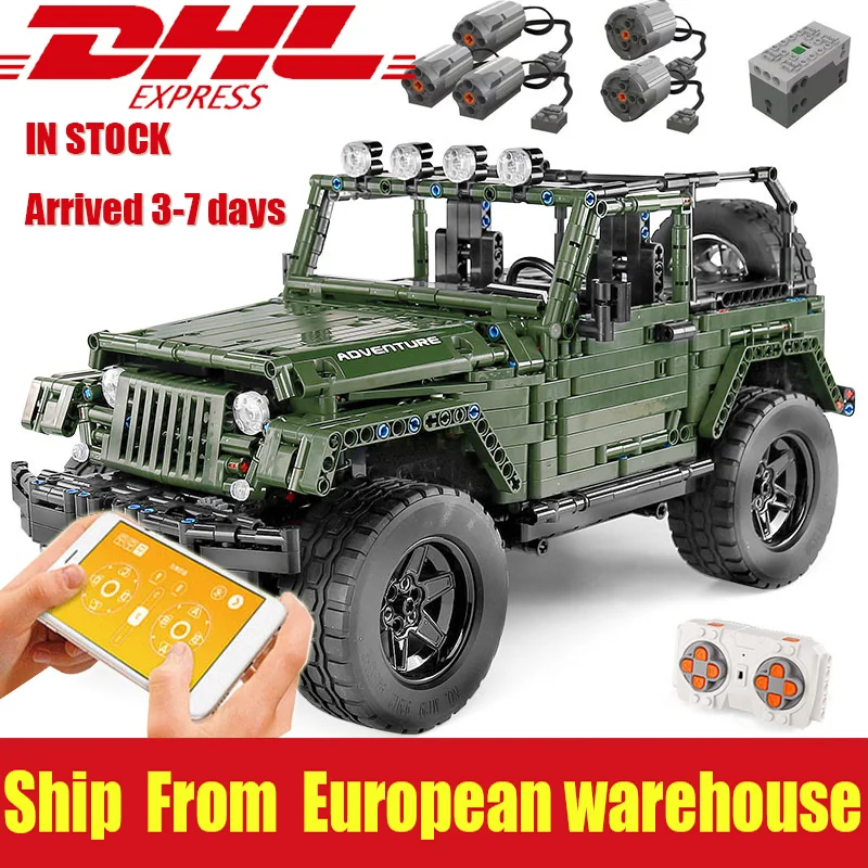Yeshin 13124 MOC 5140 RC Jeeps Wranglers Adventurer внедорожник подходит для техники строительные блоки