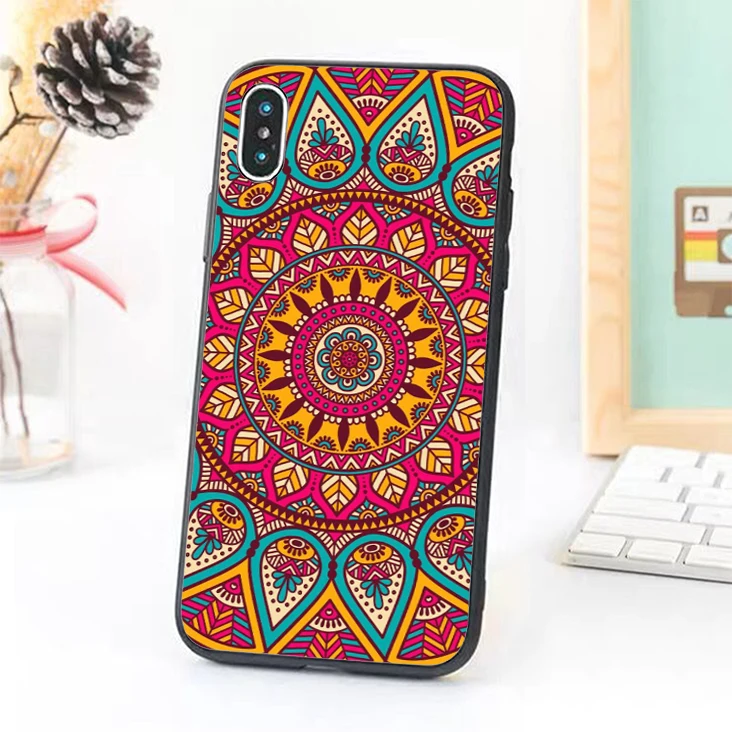 Bernandez 5 5S SE 6 6S чехол для телефона iPhone 7 8 Plus X Xs Max XR гипнотическая Мандала узор Psychedelic