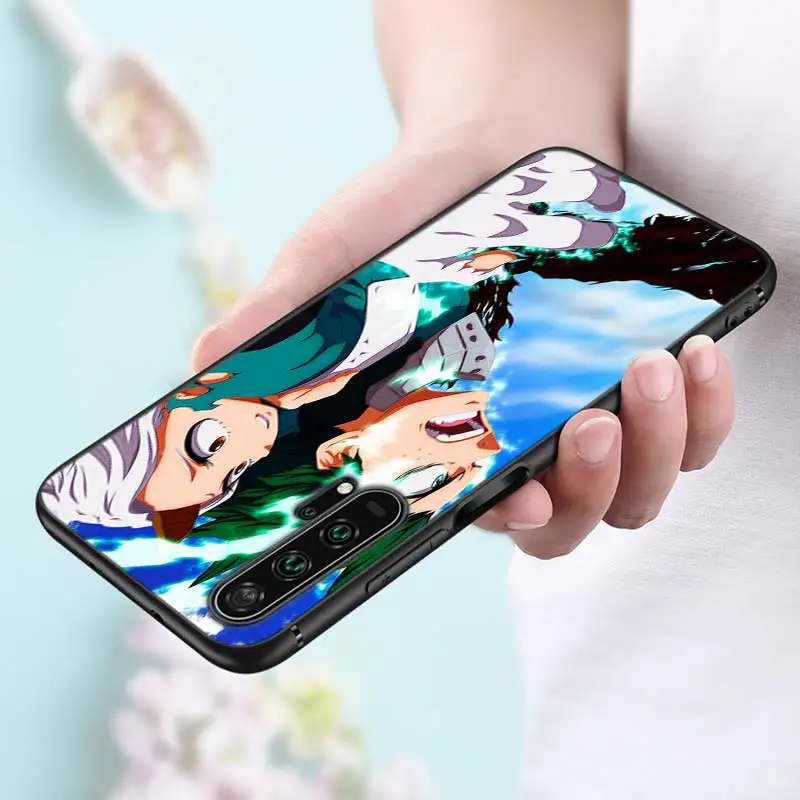 My Hero Academia Anime Black Silicone Phone Cover For Honor 10I 9X 8X 20 10 9 Lite 8 8A 7A 7C Pro Lite Phone Case 8