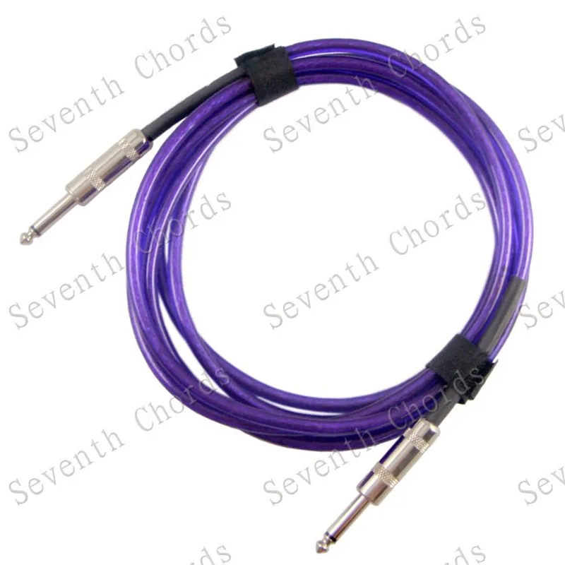 1pcs 3M Guitar Cable Cord Audio Connection For Electric Bass Effector Amplifier Speaker Clear rubber 6 Colors | Спорт и развлечения