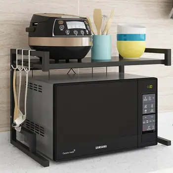 

Home Microwave Oven Shelf Kitchen Storage Rack For Kitchen Supplies Kitchen Organizer Counter And Cabinet Shelf