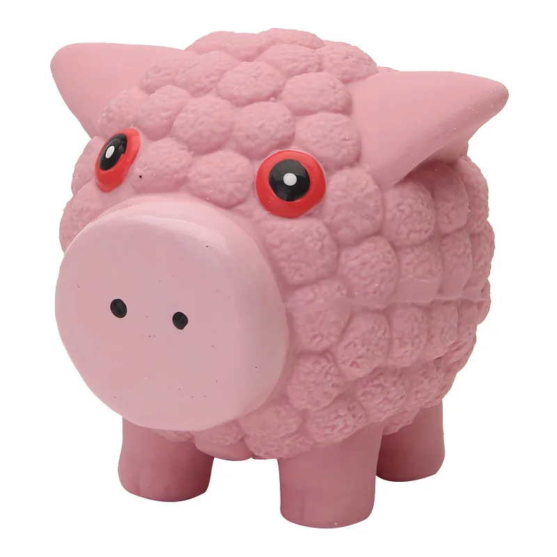 

Dog Bite Resistant Toy Pet Interactive Sound Making Training Ball Latex Teddy Tooth Cleaning Animal New