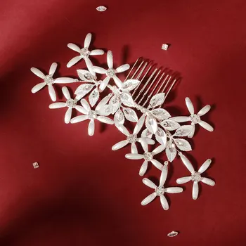

1pc Hairpin Durable Elegant Unique Stylish Charming Crystal Hair Comb for Female Bride Women Wedding Friends