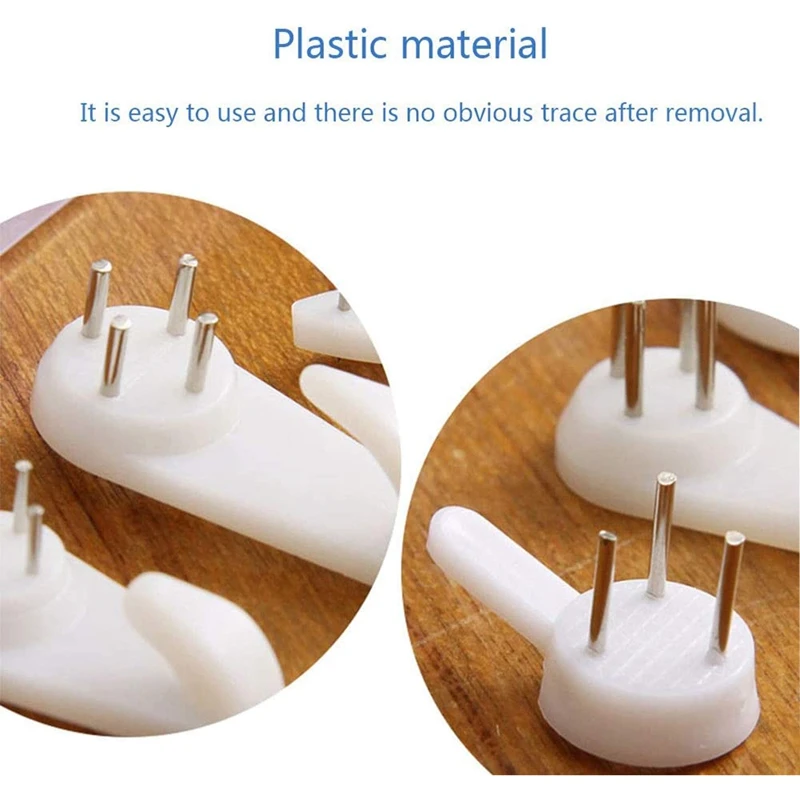 Invisible Nail Screws Wall Hooks Picture Hangers 40Pcs Traceless Photo Hook Multi Function Picture Painting Frame Hanger wall hooks picture frame hangers hanging hooks