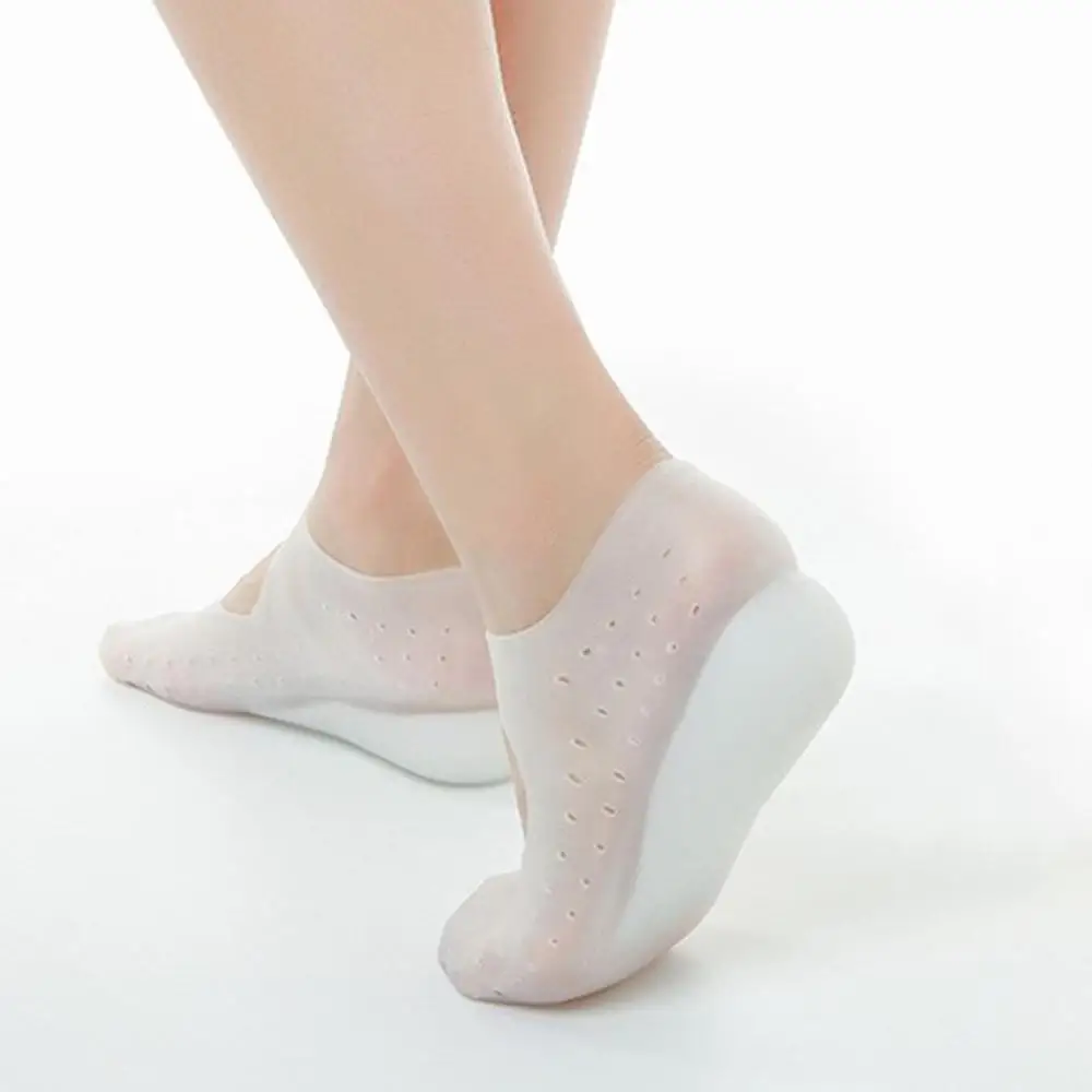 

2.5cm Invisible Height Lift Heel Pad Sock Liner Increase Gel Insole Heel Protector Relieve Foot Pain Cracked Foot Skin Care Tool