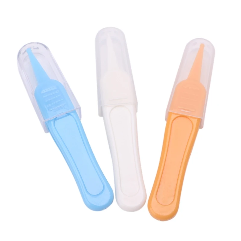 

Baby Care Ear Nose Navel Cleaning Tweezers Safety Forceps Plastic Cleaner Clip Drop Ship Support