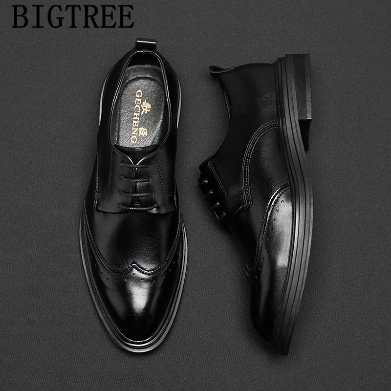 Scarpe Formali Uomo Scarpe Brogue Classiche Uomo Abito Da Sera Elegante Scarpe Ufficiali Di Marca Di Lusso Per Uomo Coiffeur Scarpe Uomo Zapatos