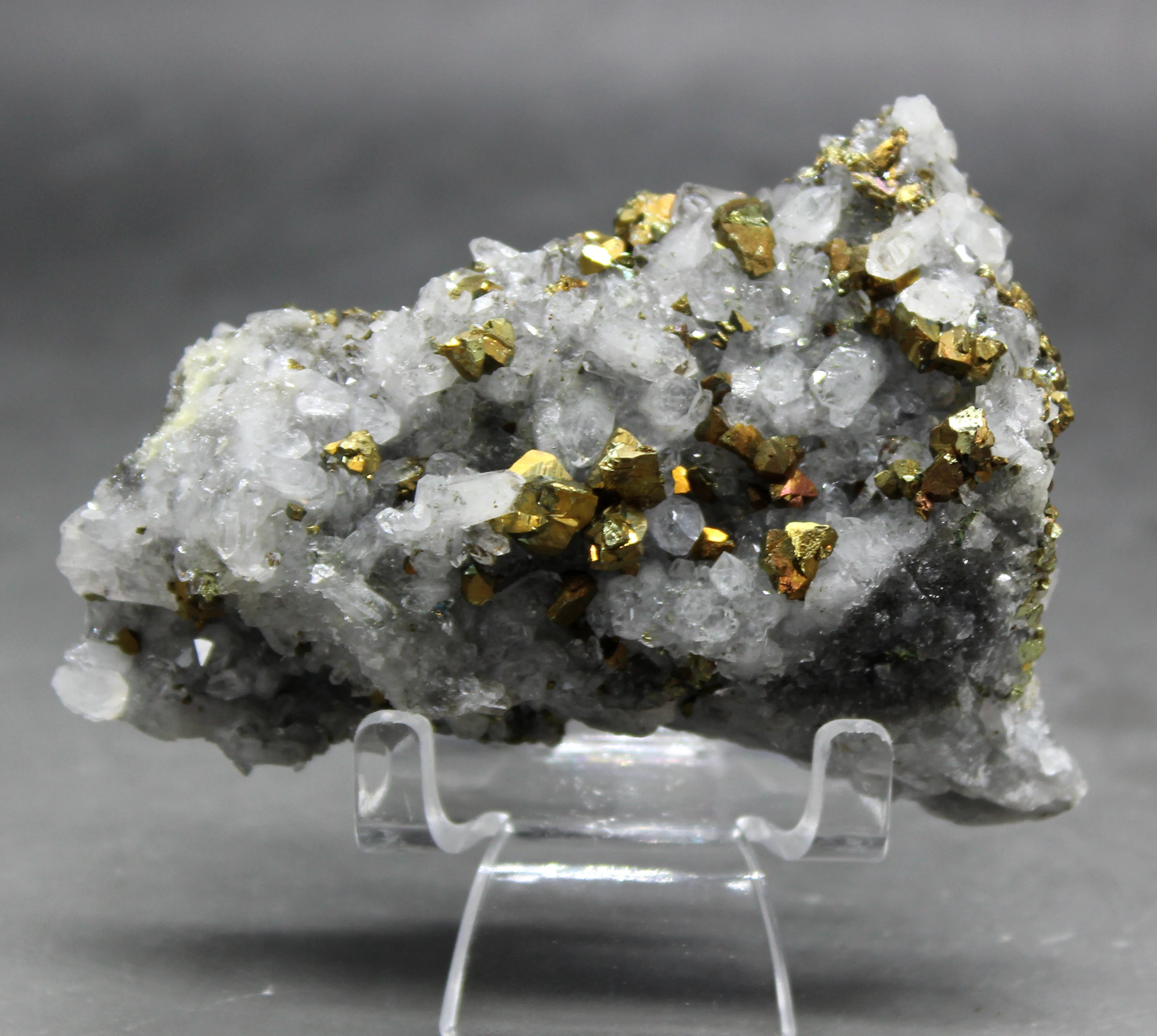 170 г натуральный Блестящий chalcopyrite и кристаллический симбиотический минеральный