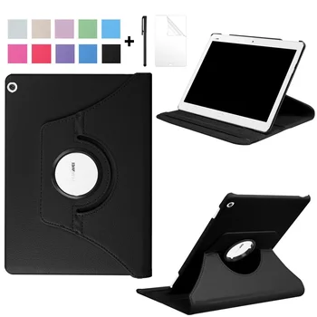 

360 Rotating Case for Huawei MediaPad M3 10 BAH-W09 BAH-AL00 10.1'' Tablet Case Smart Sleep wake funda Leather Cover with gift