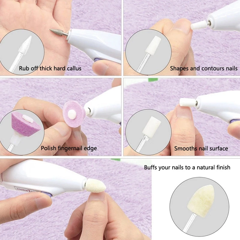 5 In 1 Nail Drill Tools Automatic Pedicure Manicure Sets Polish Grinding Burnishing Machine Nail Art Care Kits Accessories 5 In 1 Nail Drill Tools Automatic Pedicure Manicure Sets Polish Grinding Burnishing Machine Nail Art Care Kits Accessories
