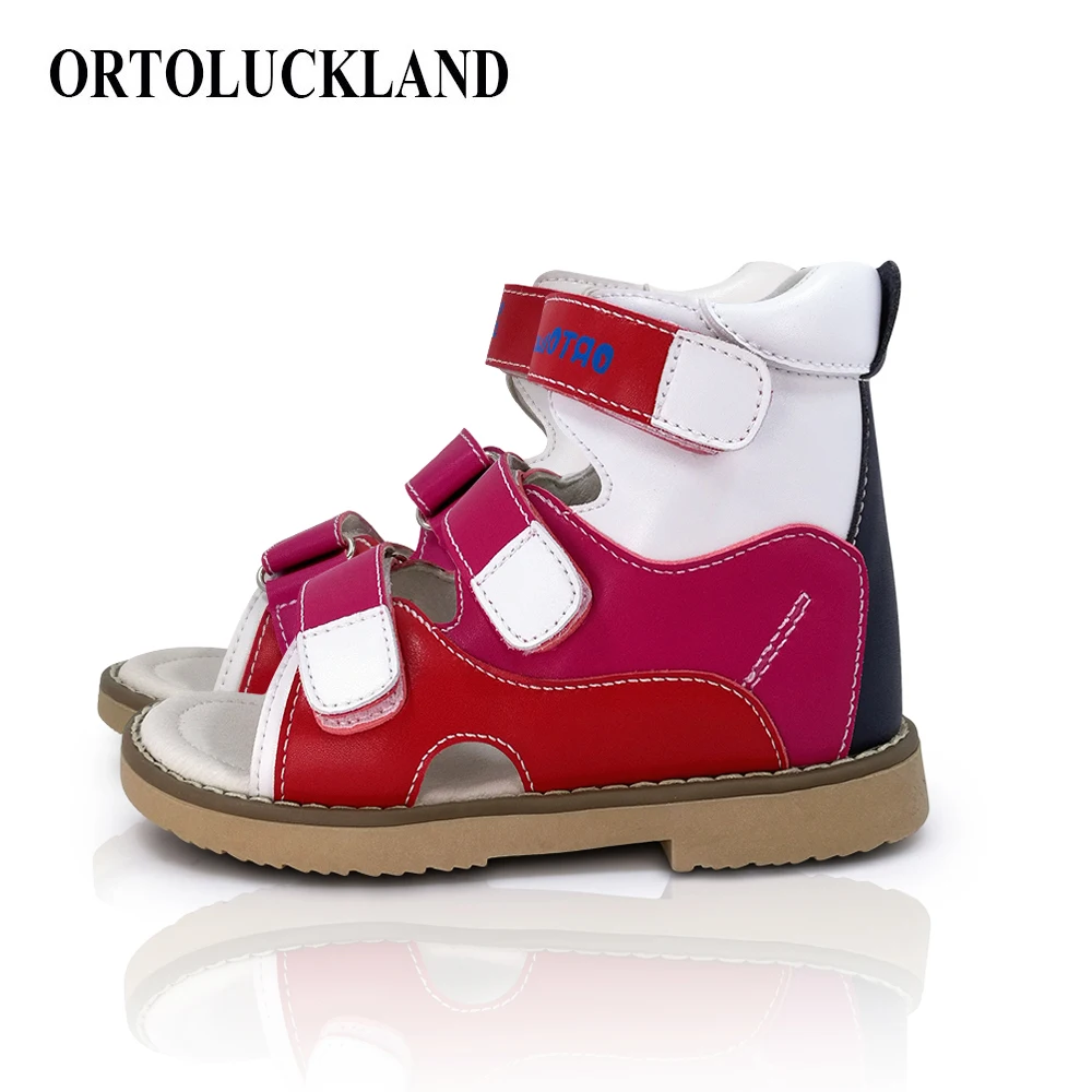 red orthopedic sandals