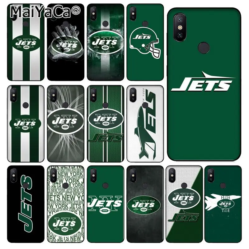 

MaiYaCa New York Jets TPU Soft Phone Accessories Phone Case for xiaomi mi 6 8 se note2 3 mix2 redmi 5 5plus note 4 5 5