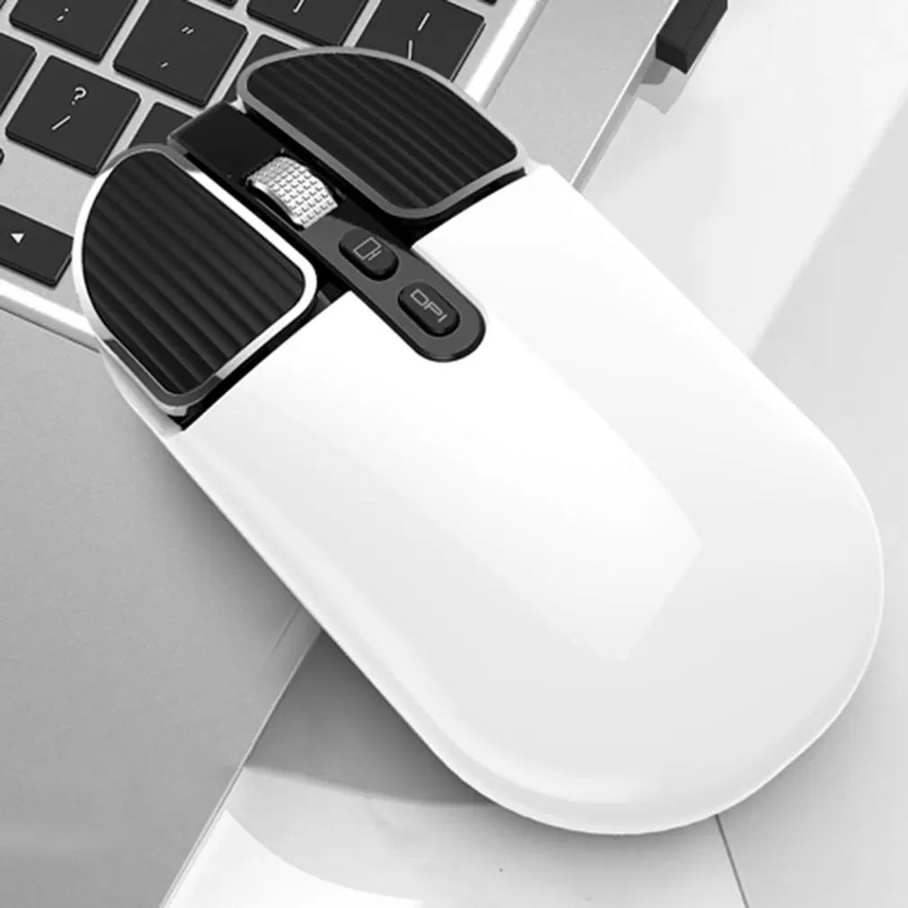 

Bluetooth 5.1+2.4G Wireless Dual Mode Rechargeable Mouse Optical USB Gaming Computer Charing Mause PC Mouse for Mac ipad Android