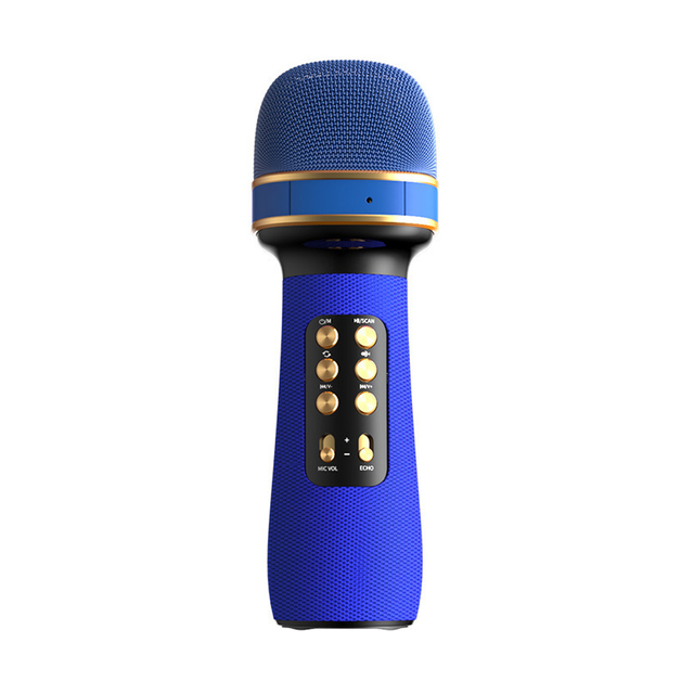 Bluetooth Handheld Microphone Wireless Karaoke Double Speaker Condenser Mic Player Singing for iOS Android Smart TV