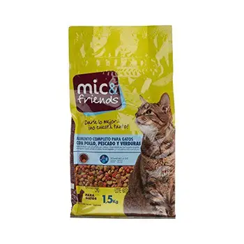 

Mic&Friends - Alimento Completo para Gatos con Pollo, Pescado y Verduras - 1.5 Kg