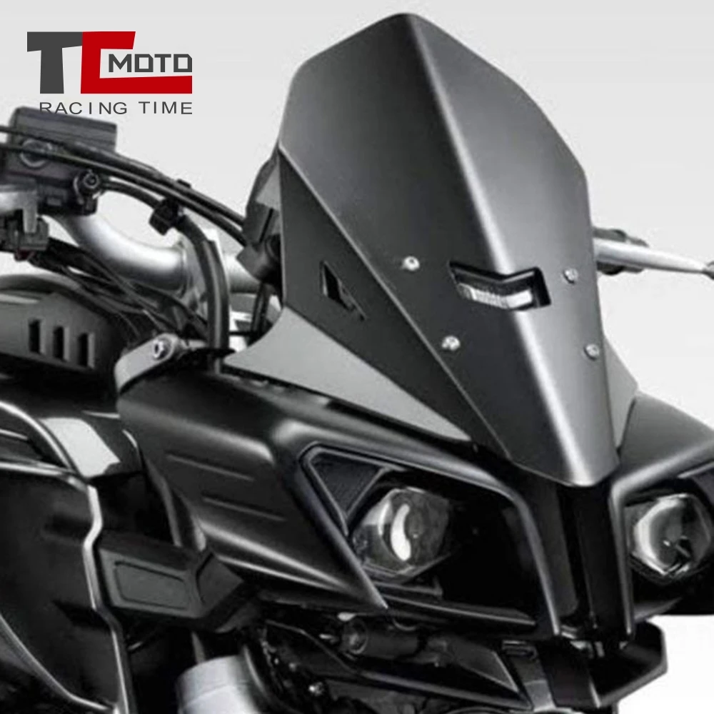 

TCMOTO Motorcycle Windshield Wind Deflector 100% Brand New WindScreen for Yamaha MT10 MT 10 2016-2019 FZ10 FZ-10 2017 2018