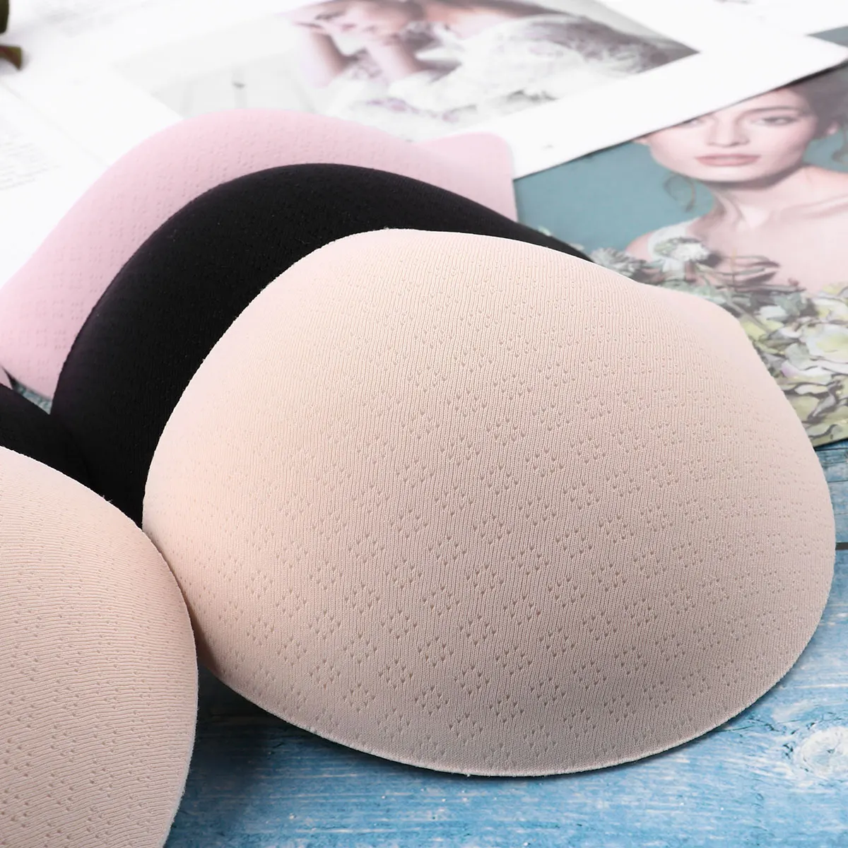 3 пары носков Для женщин губка вставки в бюстгальтер Пуш Ап купальник груди пуш ап