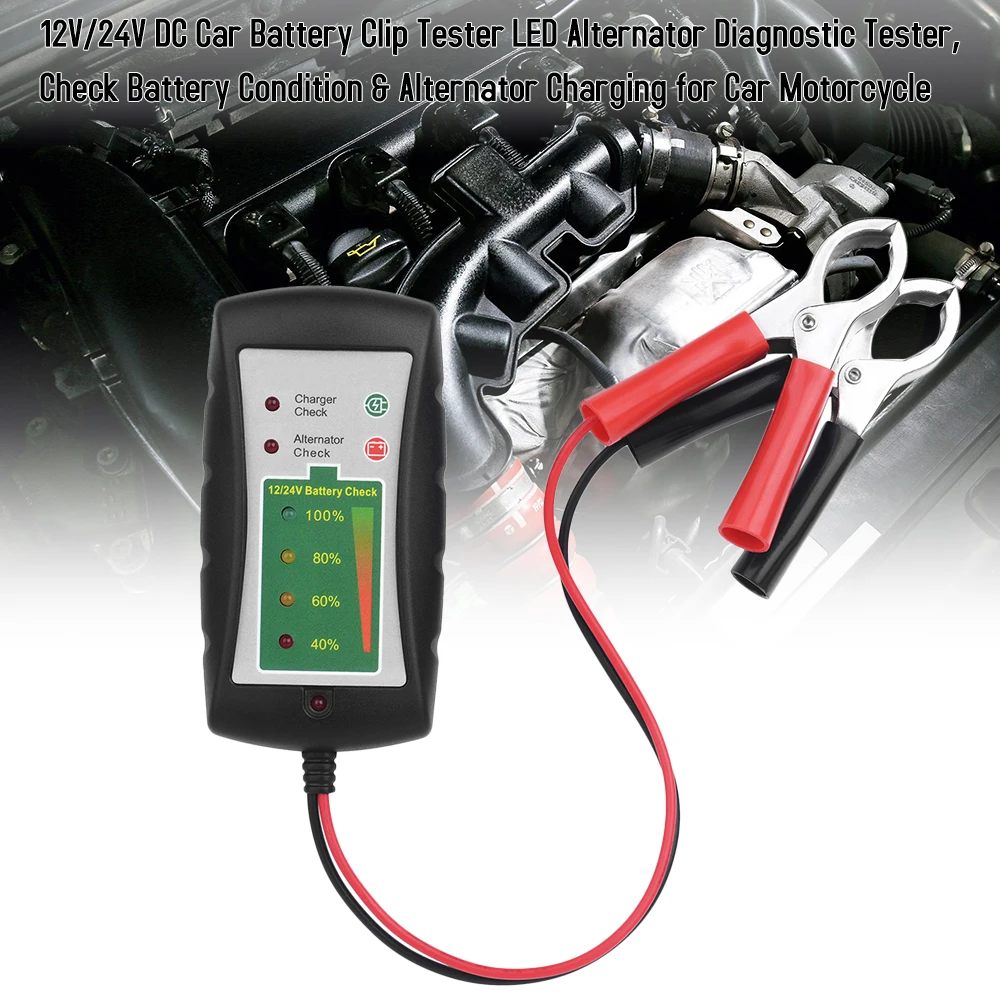 12 V/24 V преобразователь автомобильной розетки постоянного тока в Батарея испытательный прибор для зажима светодиодный задний фонарь/комплектующие прибор для диагностики автомобиля диагностический инструмент