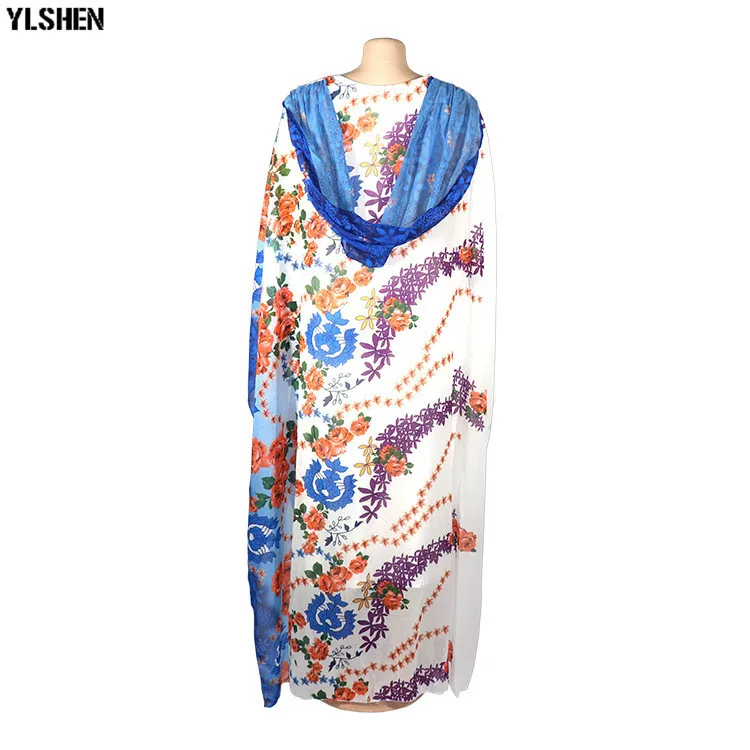 African Dresses for Women 2019 New African Clothes Dashiki Hooded Ankara Dresses Bazin White Print Traditional Two Piece Set African Long Dress Wear for Lady Hight Quality Fashion Basin Riche Robe Africaine Femme 2019 08