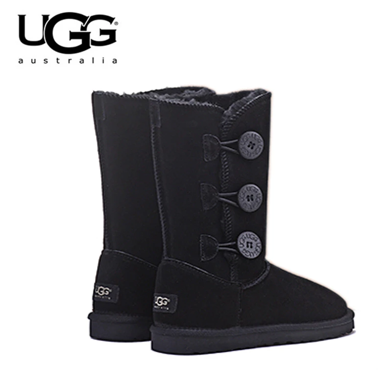 2020 Original nouveauté UGG bottes 1873 femmes uggs chaussures de neige  Sexy bottes d'hiver UGG femmes classique en cuir haute botte de neige |  AliExpress