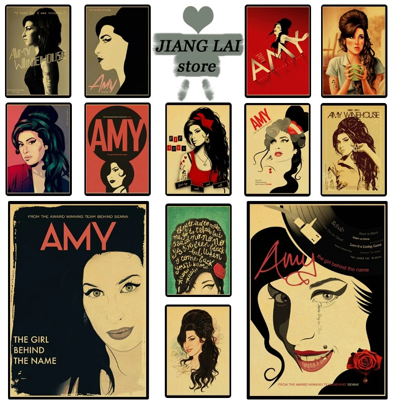 Винтажные постеры Amy Winehouse принты настенная живопись высокое качество Декор