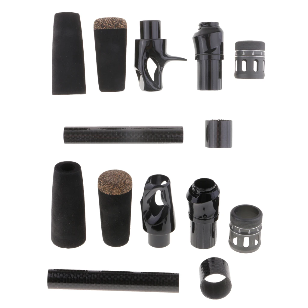 Rod Repair EVA Black Casting/Spinning Fishing Rod Handle Grip and Reel Seat