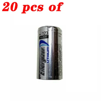 

20PC 123 Flashlight Water Meter Electrimeter GPS Camera Battery CR123A DL123A 3V Lithium Battery Made in USA