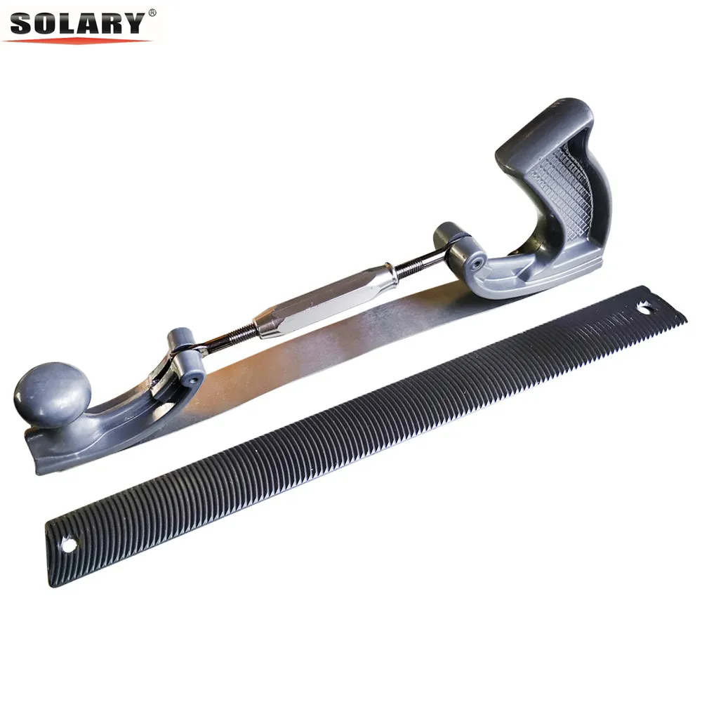 Medium Glossia Adjustable Frame Milled Tooth Car Body Polisher Files Metal Panel Polishing Curved Tooth Steel File Holder 