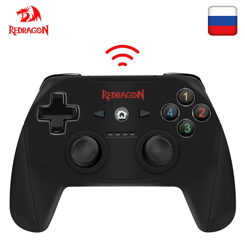 Redragon HARROW G808 беспроводной 10 кнопочный геймпад для nintendo Switch Playstation PC PS2 PS3 контроллер Джойстик Android триггеры