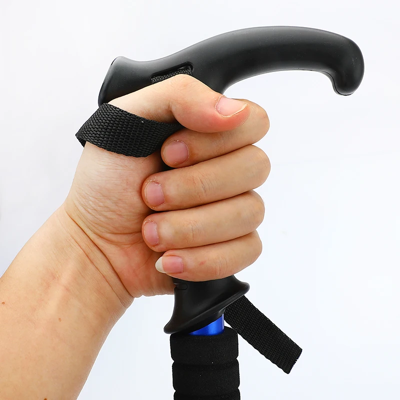 Folding Trekking Pole 4 Section Anti Shock Adjustable Telescopic Canes Stick 50-110cm Nordic Walking Hiking Camping Stick