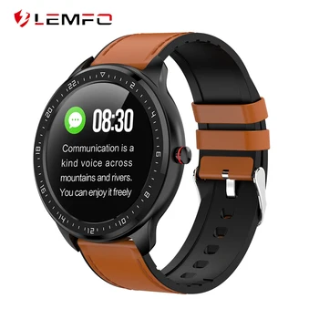 

LEMFO Smart Watch Waterproof Women Men Smartwatch Round Screen Heart Rate Pedometer Call Message Reminder Smart Activity Tracker