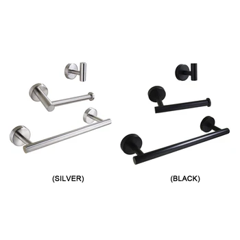 

Stainless Steel Bathroom Glass Shelf Wall Mount Glass Towel Rack Polished Storage Towel Hanger Rack