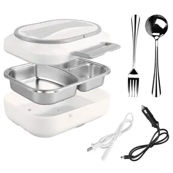 

Us Plug Portable Electric Lunch Box - Car Use 12V Home Use 110V Electric Heating Food Heater, Bento Meal Warmer Lunch Warmer Box