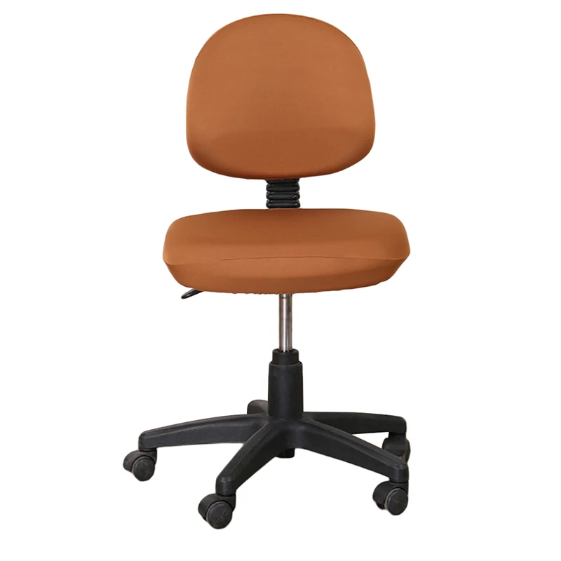 Эластичный чехол для компьютерного стула, чехол для офисного стула, чехол для обеденного стула, защитный чехол для стула - Цвет: Coffee
