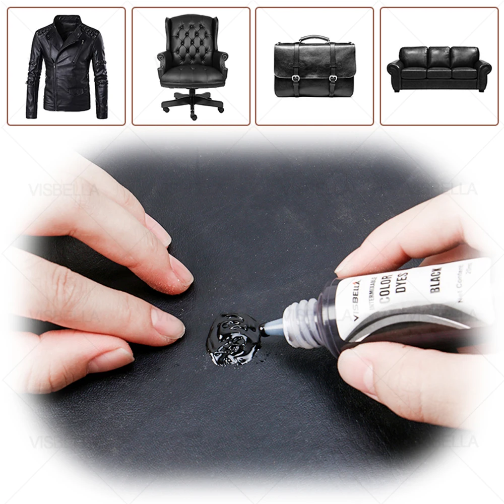 Liquid Leather Vinyl Repair Kit Restorer Auto Car Seat Sofa Holes Scratch  Cracks Rips Cleaner Leather Skin Hand Tools