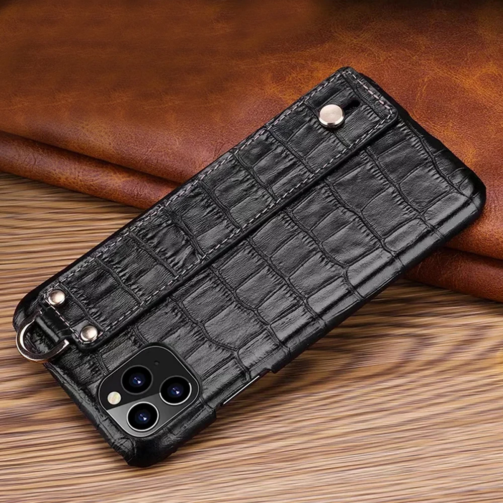 Luxury-Crocodile-texture-Genuine-Leather-Fundas-for-iPhone11-iPhone-11-Pro-XS-Max-X-XR-7 (5)