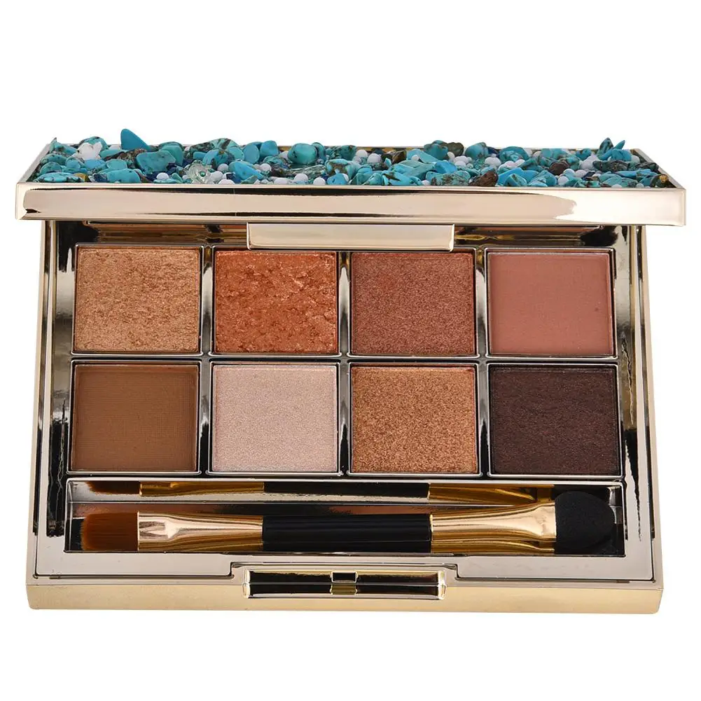

For Mack Andy 12-Color Velvet Eyeshadow Makeup Pearlescent Matte Eye Shadow Tray Beach Dream Palette For Girls