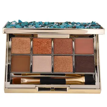 

For Mack Andy 12-Color Velvet Eyeshadow Makeup Pearlescent Matte Eye Shadow Tray Beach Dream Palette For Girls