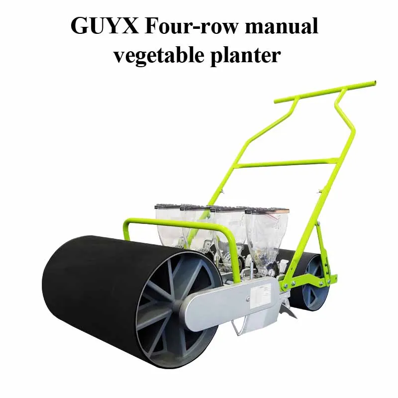 

Four-row manual vegetable planter small multifunctional hand-push planter manual hand-held planter for precision seeding