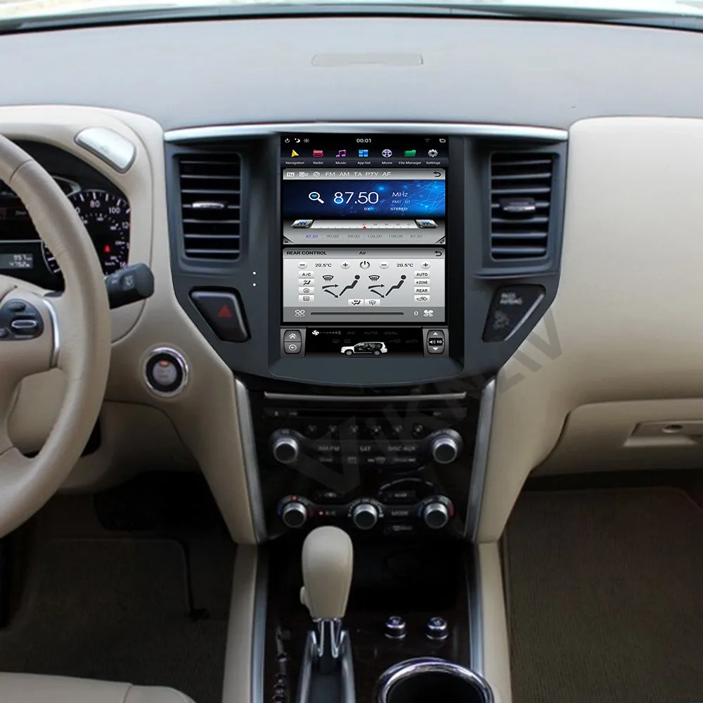 2din Android Tesla вертикальный Автомобильный GPS мультимедийный плеер для Nissan Pathfinder 2013 2019