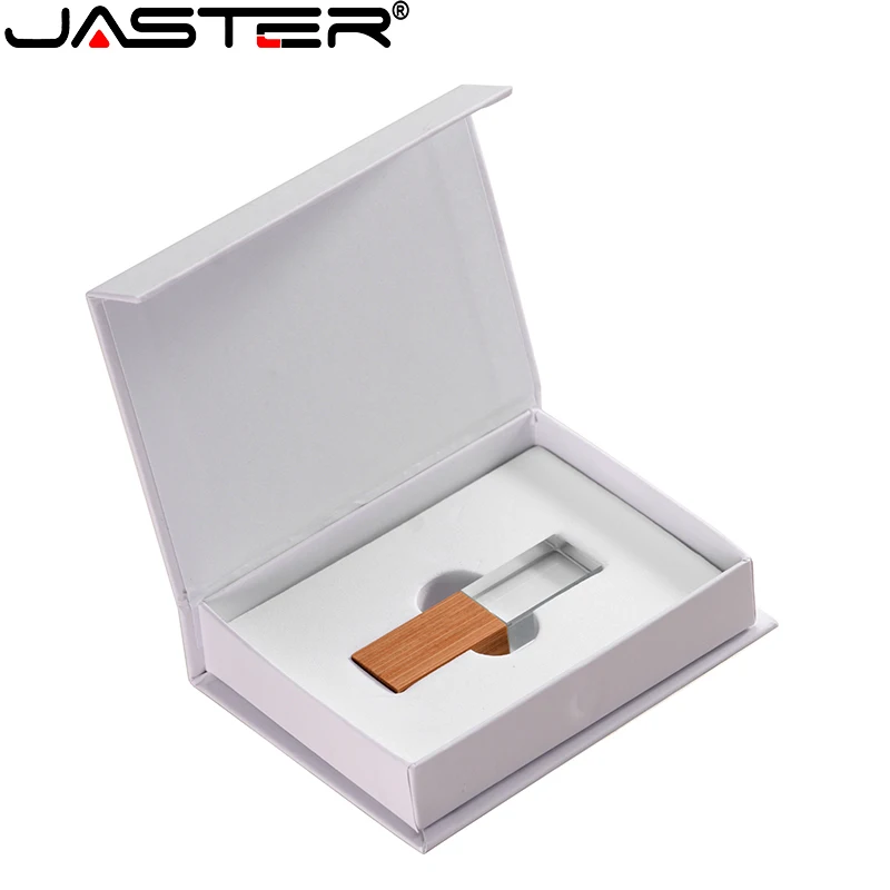 

JASTER Cristallo di Memoria Usb 2.0 Flash Drive con il Contenitore di Regalo 4GB8GB16GB32GB 64GB 128GB (More than 10 free logos)