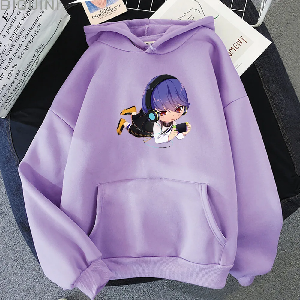 

Obey Me Harajuku Hoodie Unisex Leviathan Cartoon Print Korean Tops Game Boy Anime Clothes Comic Style Oversized Sweatshirt Women