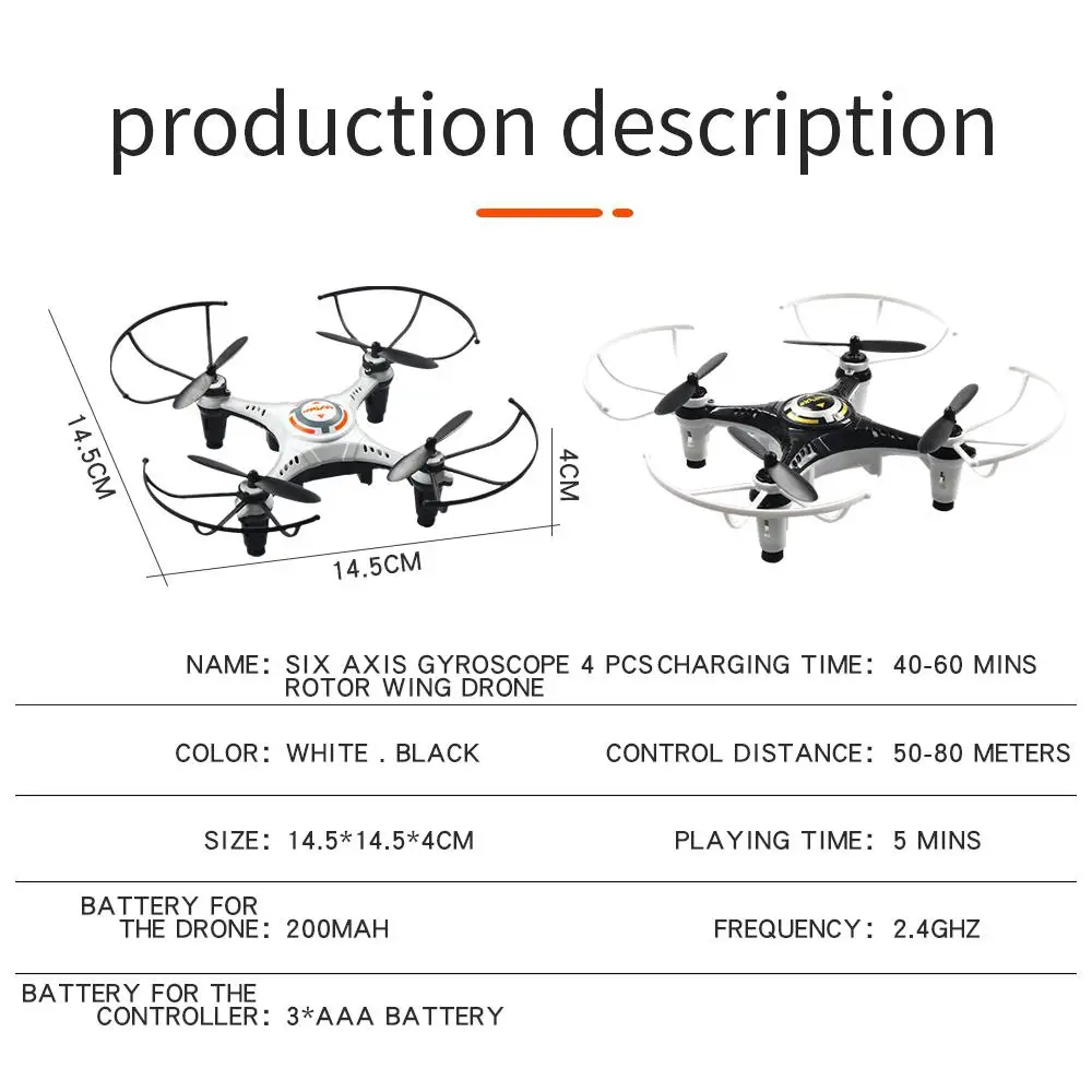 RCtown JX815-2 мини 2,4 ГГц 4 канала мини Drone 360 ° прокатный Квадрокоптер