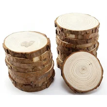 1 шт 5 шт Необработанные деревянные ломтики круги DIY Ремесло Рождественские Украшения для DIY ремесла День рождения Свадьба вечеринка украшения