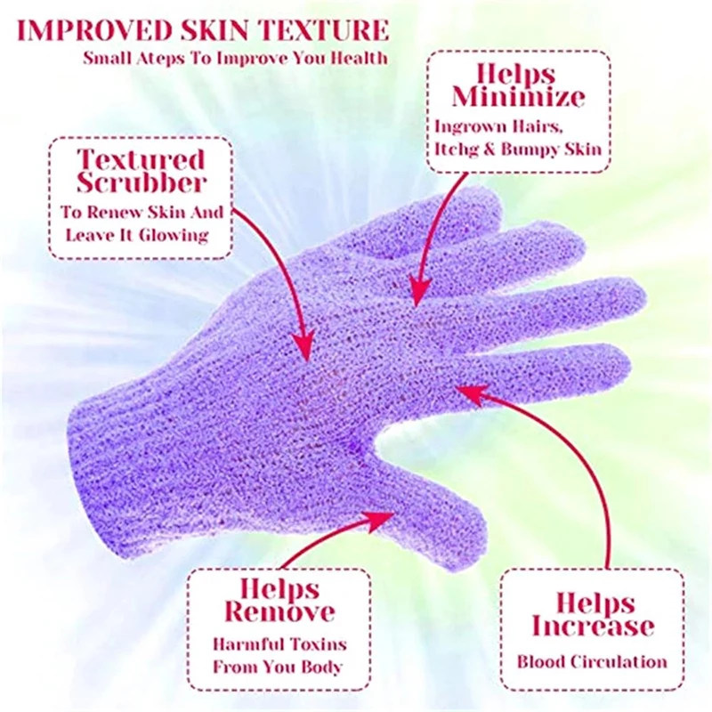 Five Fingers Bath Gloves Household Shower Towel Scrub Body Wash Children Home Supply Elastic Wipe Back Bathing Cleaning Gloves - Image 4