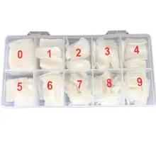 500 шт длинные художественные ногти, искусственные ногти, полный охват, маникюрный Декор