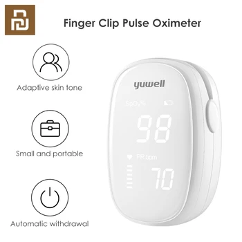 

2020 Youpin Yuwell YX102 Oximeter Digital Fingertip Pulse With LED Screen Care for Health High-speed Sensor Auto Power Off