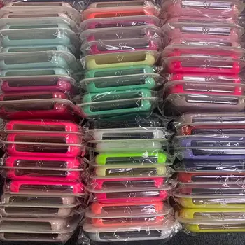 

100Pcs/Original Silicone Case For Phone i5 SE 6 6s 7 8 plus iX XS XR XS MAX 11 pro max Phone Cover case with Packaging